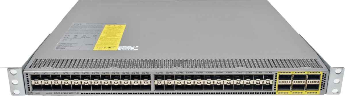 Cisco Nexus N3K-C3172PQ-XL 68-5949-01 48-Port SFP+ 10 GE Switch 6x 40G QSFP+