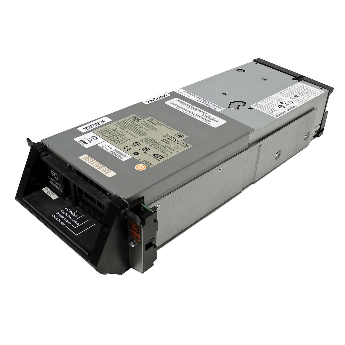 IBM-3588-F3B-TS3500-LTO-Ultrium-3-FC-Tape-Drive-Ba-001.jpg IBM 3588-F3B TS3500 LTO Ultrium 3 FC Tape Drive / Bandlaufwerk 23R5146, 23R4687