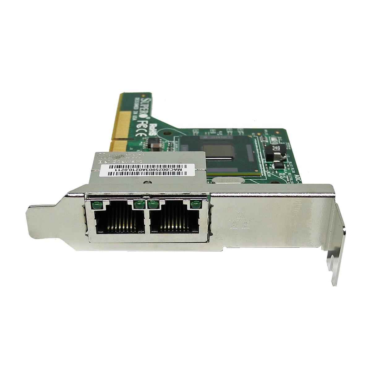 SUPERMICRO AOC-PG-i2+ Dual-Port PCI-Express x4 (x8 Slot) Gigabit Ethernet Network Adapter SUPERMICRO AOC-PG-i2+ Dual-Port PCI-Express x4 (x8 Slot) Gigabit Ethernet Network Adapter