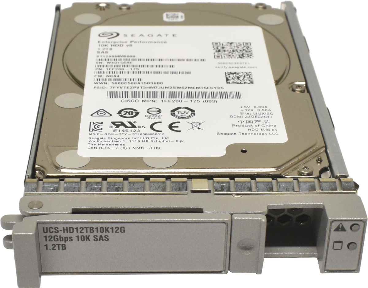 Cisco Seagate 1.2TB 2.5" 10K 12G SAS HDD Festplatte ST1200MM0088 UCS-HD12TB10K12G Cisco Seagate 1.2TB 2.5" 10K 12G SAS HDD Festplatte ST1200MM0088 UCS-HD12TB10K12G