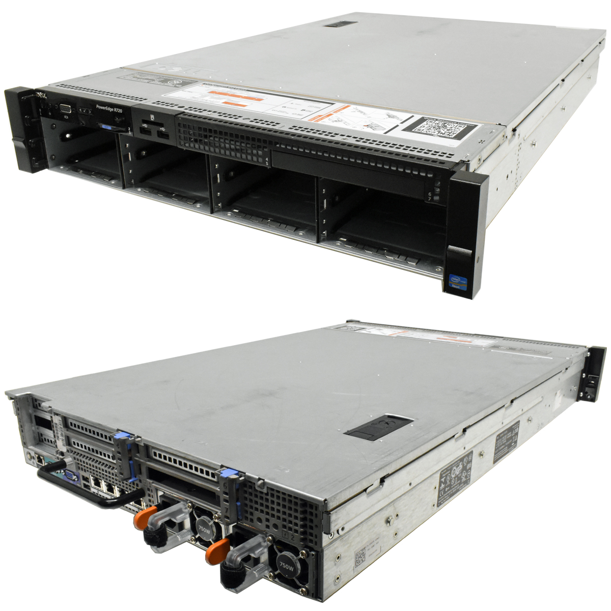 Dell PowerEdge R720 Server 2U H710 mini 2x CPU Kühler NO CPU NO RAM 8x3.5 Bay Dell PowerEdge R720 Server 2U H710p mini 2x E5-2695 V2 CPU 128GB RAM 8x3.5 Bay