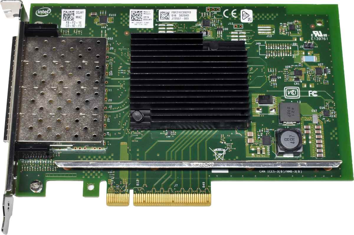 Dell Intel X710-DA4 0DDJKY Quad-Port SFP+ 10GE Network Adapter PCIe x8 FP Dell Intel X710-DA4 0DDJKY Quad-Port SFP+ 10GE Network Adapter PCIe x8 FP