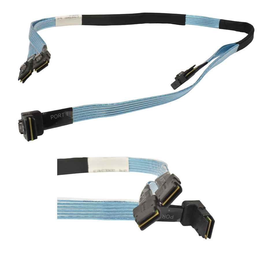 HP SAS Kabel 2x SFF-8087 (gerade) / 2x SFF-8087 (winkel) 80cm für DL360 G9/G10 869662-001 875566-001