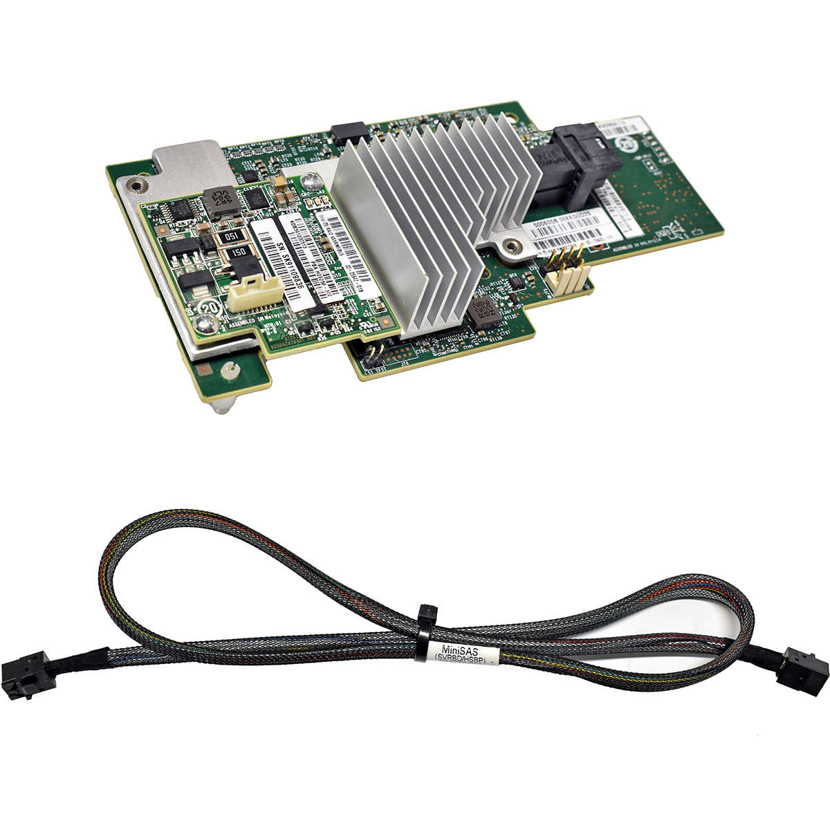 Intel-12G-MiniSAS-HD-RAID-Controller-PBA-H24095-30-001.jpg Intel 12G MiniSAS HD RAID Controller PBA H24095-303 03-25633-11C RMS3CC040 + Cache + Cable