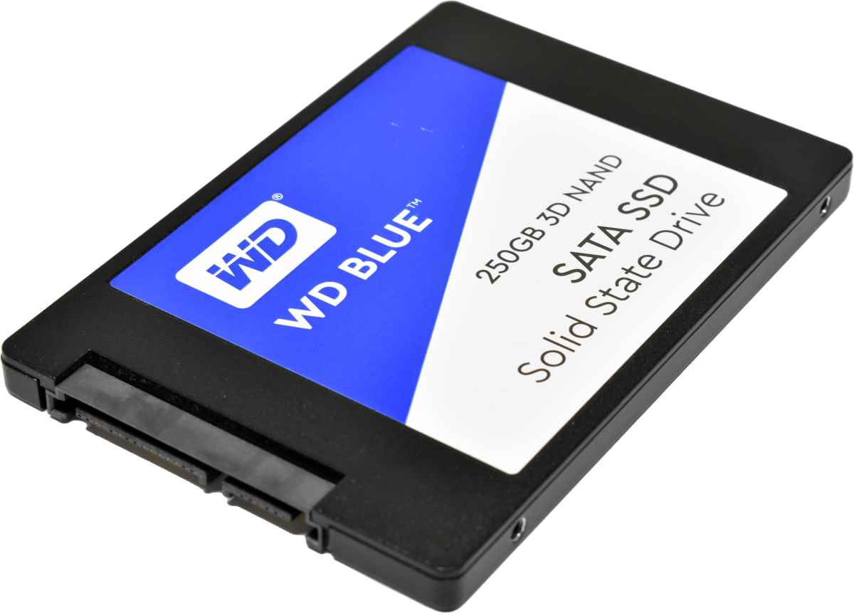 WD Blue 3D NAND 250GB WDS250G2B0A 2.5" 7mm 6G SATA SSD WD Blue 3D NAND 250GB WDS250G2B0A 2.5" 7mm 6G SATA SSD