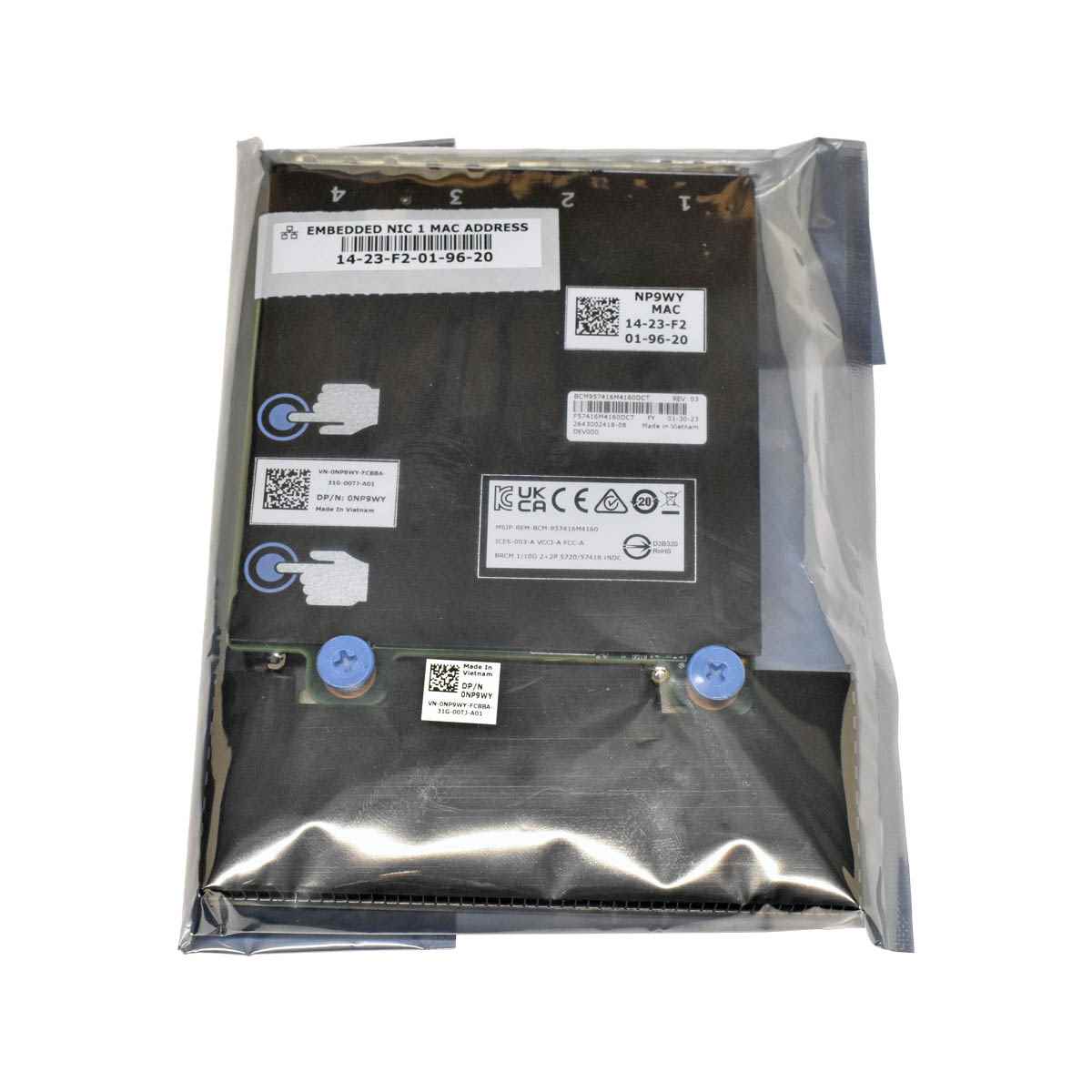 Dell 0NP9WY Broadcom 57416 4-Port 2x10G 2x1G Network Card BCM957416M4160DCT NEW Dell 0NP9WY Broadcom 57416 4-Port 2x10G 2x1G Network Card BCM957416M4160DCT NEW