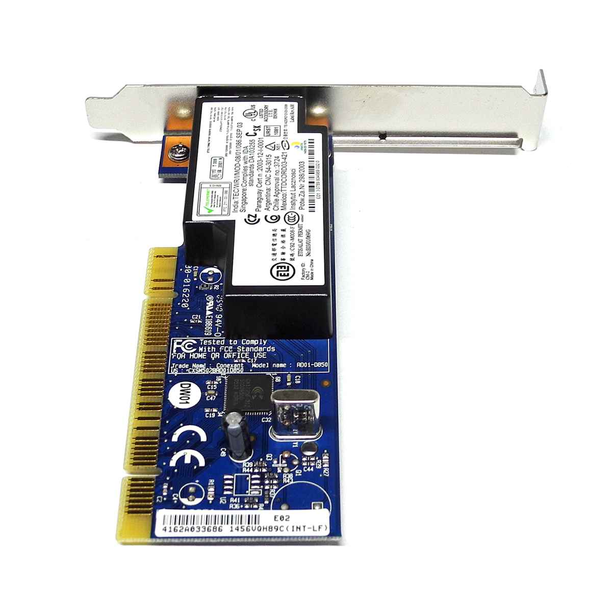 DELL 0M8926 Conexant RD01-D850 Dual-Port RJ-11 PCI Fax Modem Card DELL 0M8926 Conexant RD01-D850 Dual-Port RJ-11 PCI Fax Modem Card