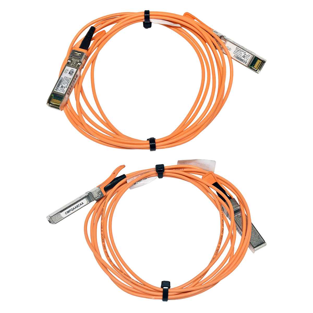 Cisco SFP-10G-AOC3M 10-2847-01 CMPQAA8CAA 3m SFP+ - SFP+ Active Optical Cable Cisco QSFP-H40G-AOC1M 10-2925-02 1m QSFP+ - QSFP+ Active Optical Cable