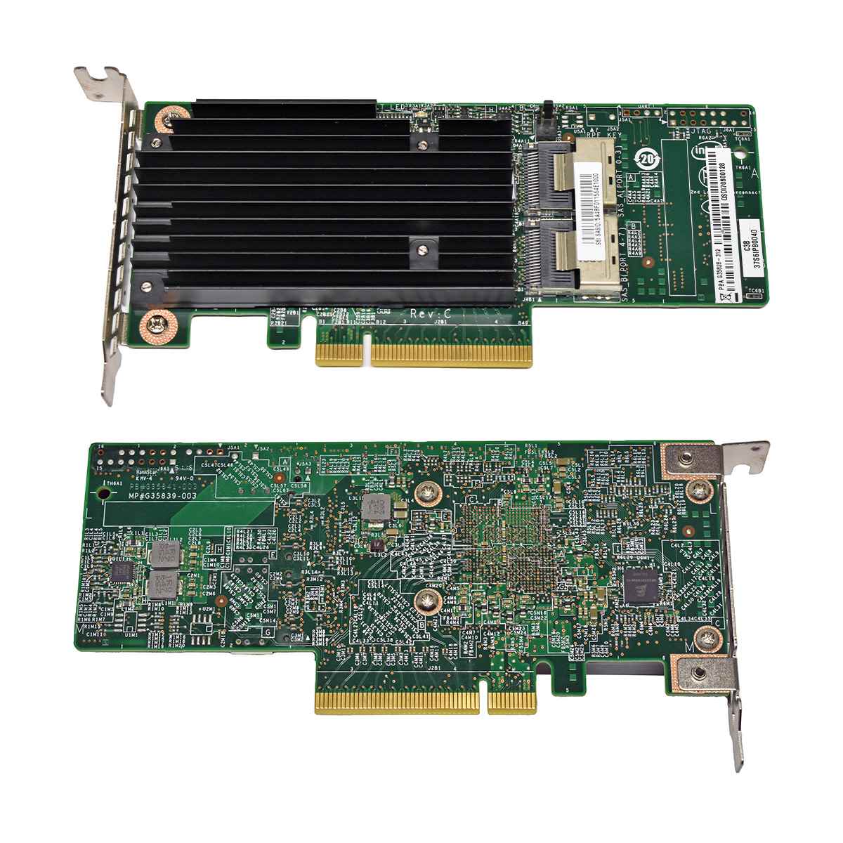 Intel G35828-312 8-Port SAS 6G PCIe x8 RAID Controller +Cable LP