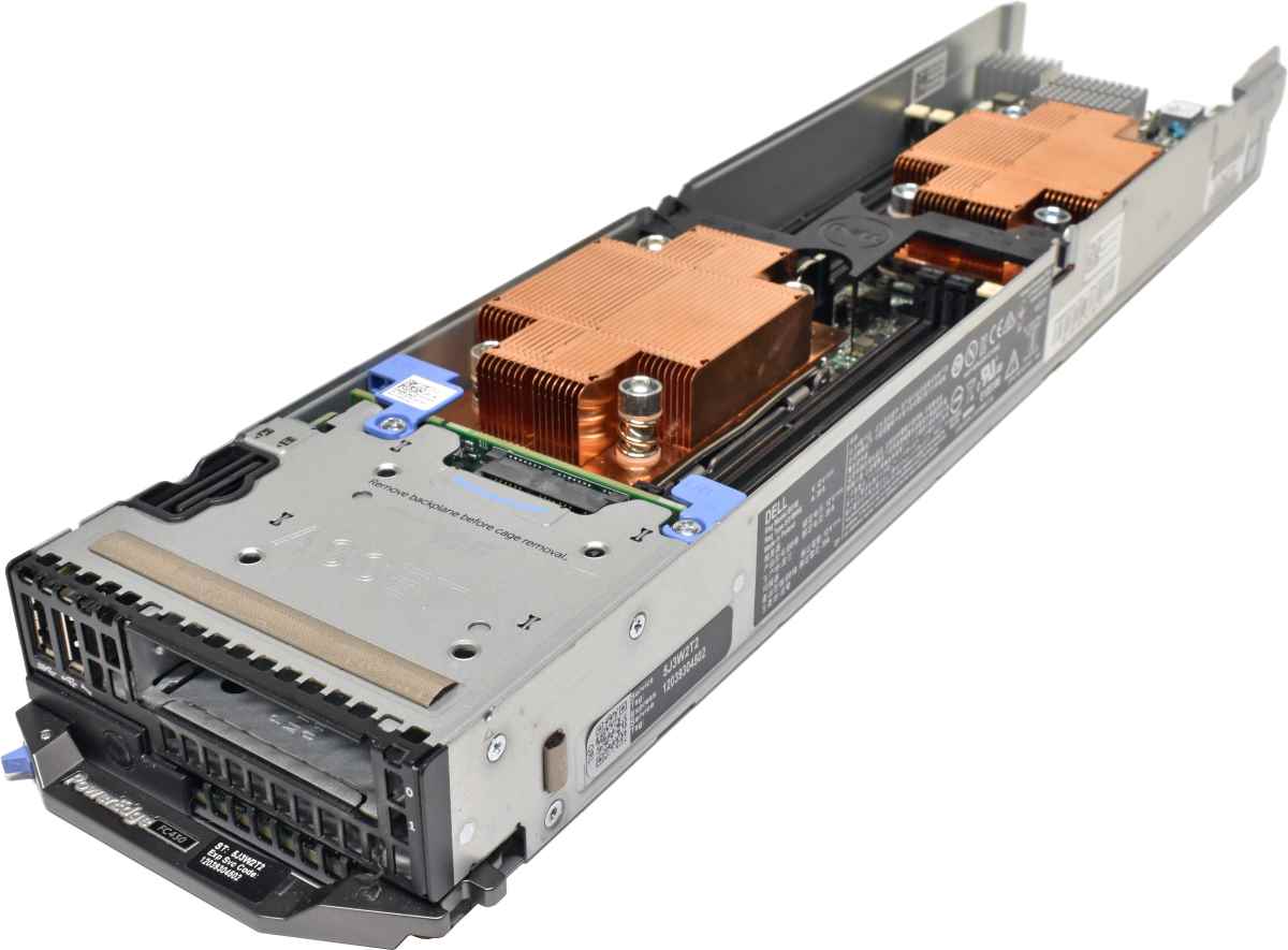 DELL PowerEdge FC430 Blade Server no CPU & RAM 1x HS 10 Gbps  0Y1HPF 2x 1.8 Zoll