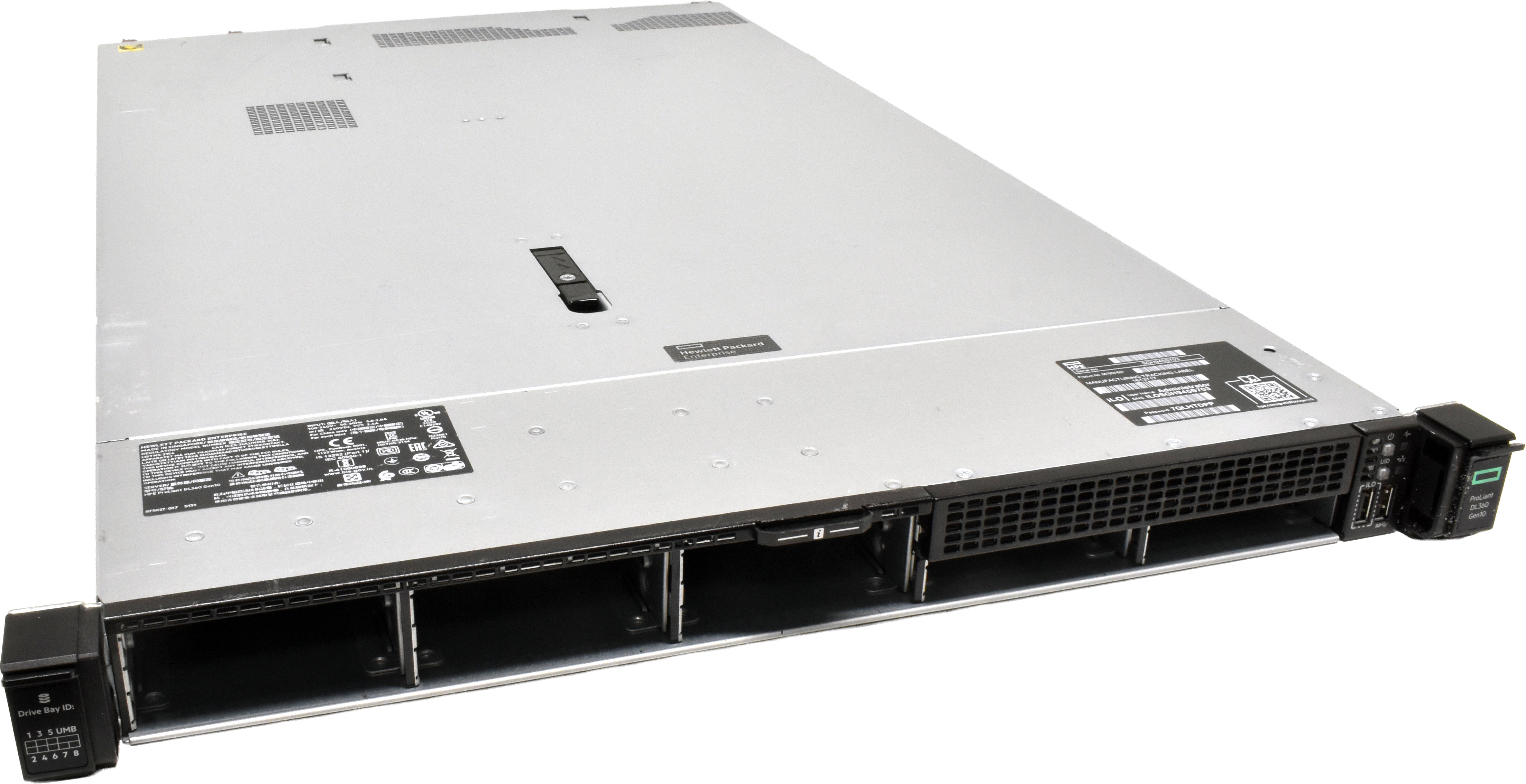 HP ProLiant DL360 G10 2xHS Performance NO CPU RAM Controller E208i 8x 2,5 SFF HP ProLiant DL360 G10 2xHS Performance NO CPU RAM Controller E208i 8x 2,5 SFF