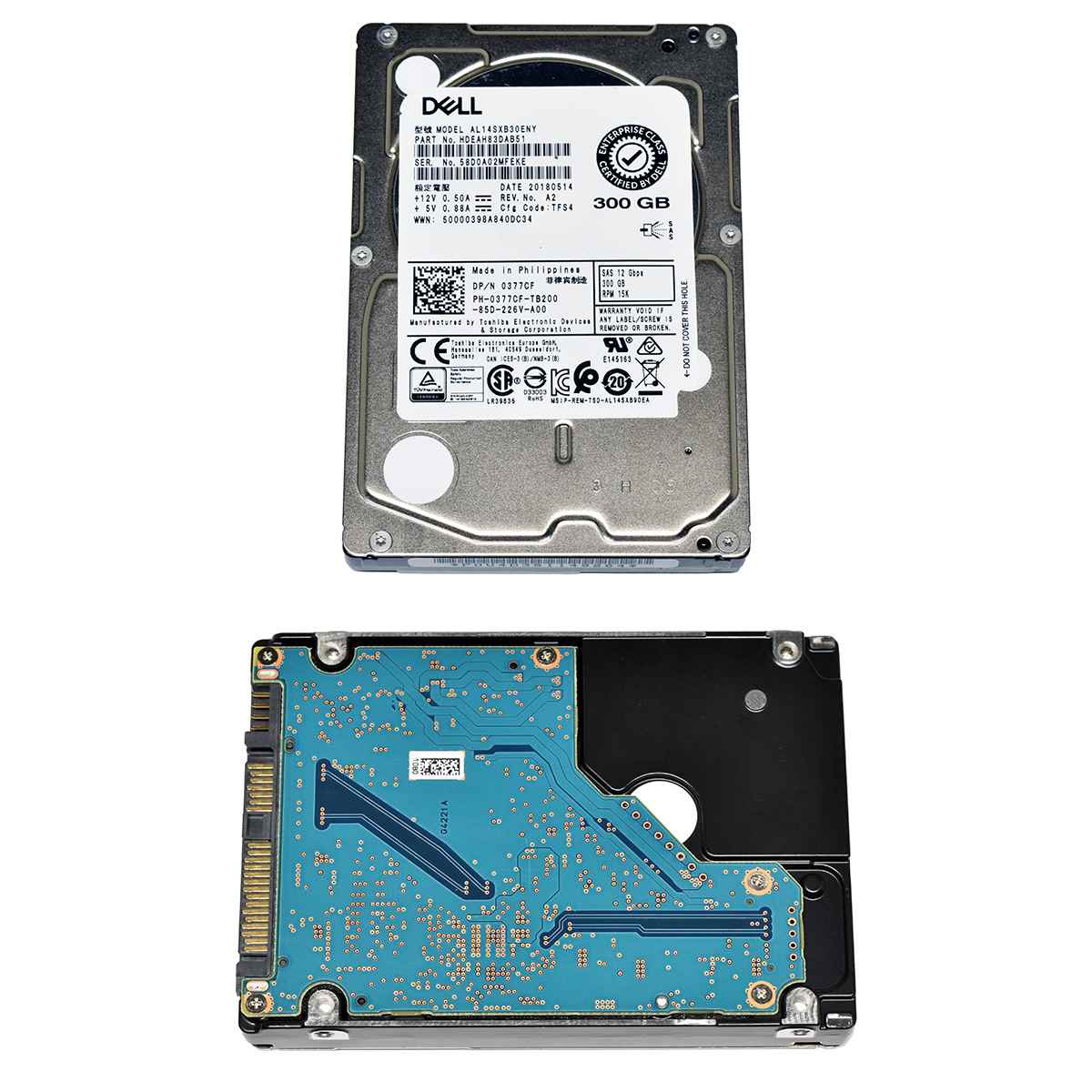 Dell Toshiba 300GB 0377CF AL14SXB30ENY 12G 2.5" 15K SAS HDD Dell Toshiba 300GB 0377CF AL14SXB30ENY 12G 2.5" 15K SAS HDD