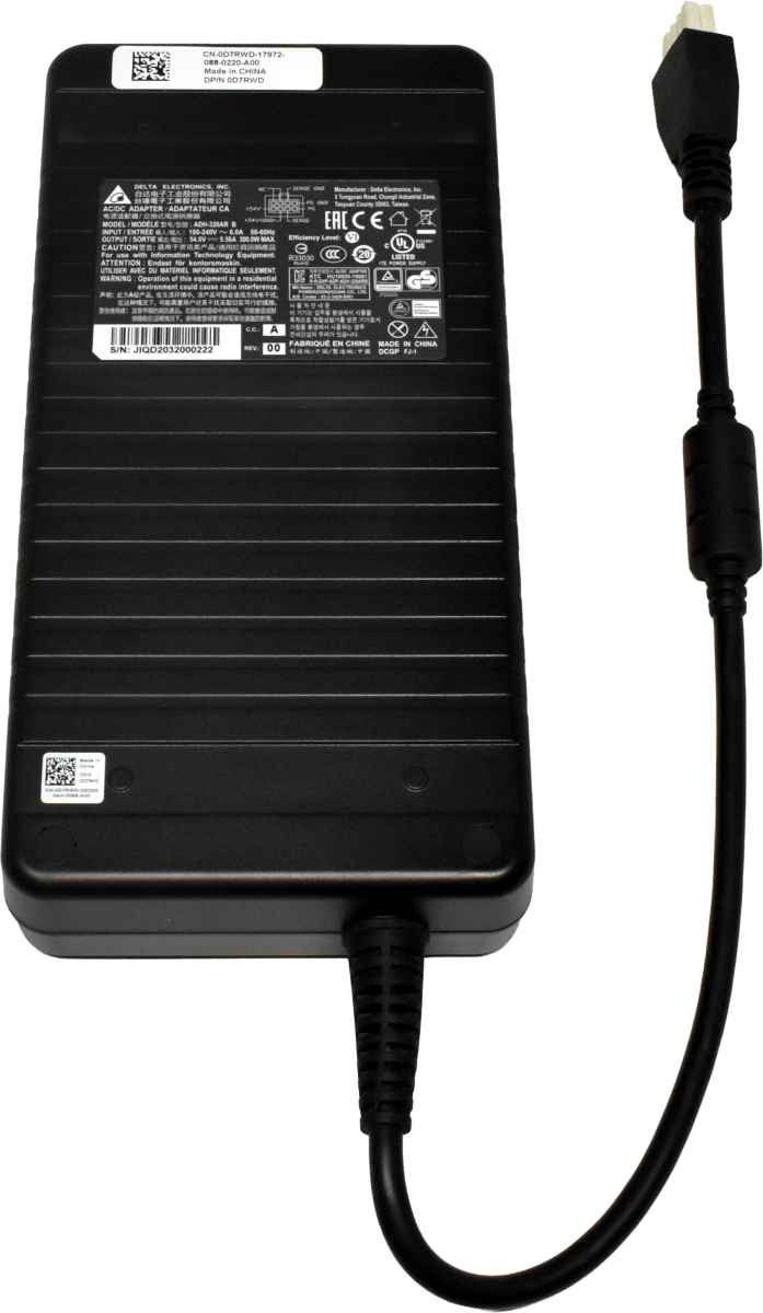 Dell EMC Delta ADH-320AR B 0D7RWD 320W 5.56A 6/8 PIN C16 AC/DC Adapter NEW NEU Dell EMC Delta ADH-320AR B 0D7RWD 320W 5.56A 6/8 PIN C16 AC/DC Adapter NEW NEU