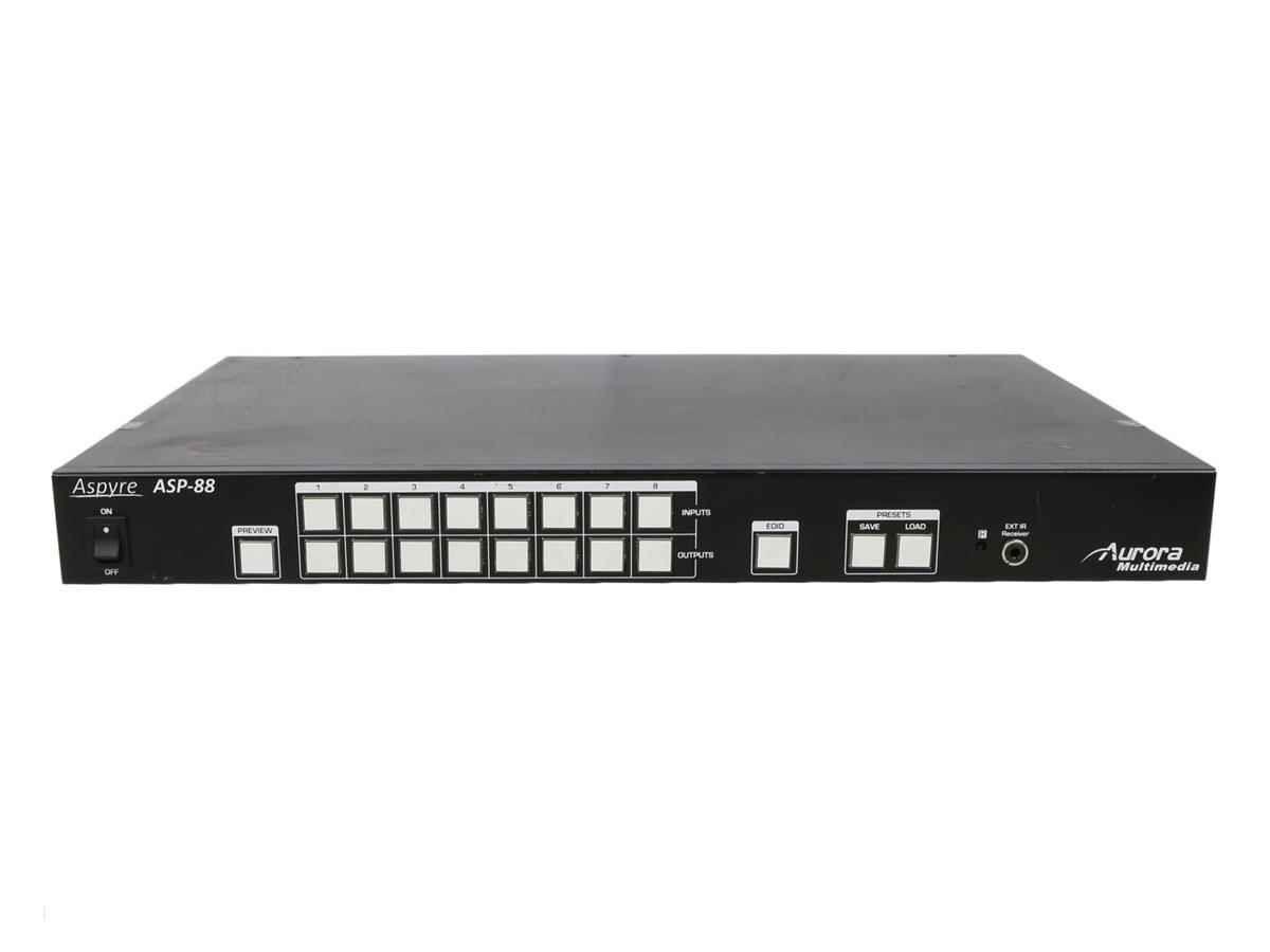 Aurora Aspyre ASP-88 8x8 HDMI 1.3c and HDCP Switcher Aurora Aspyre ASP-88 8x8 HDMI 1.3c and HDCP Switcher