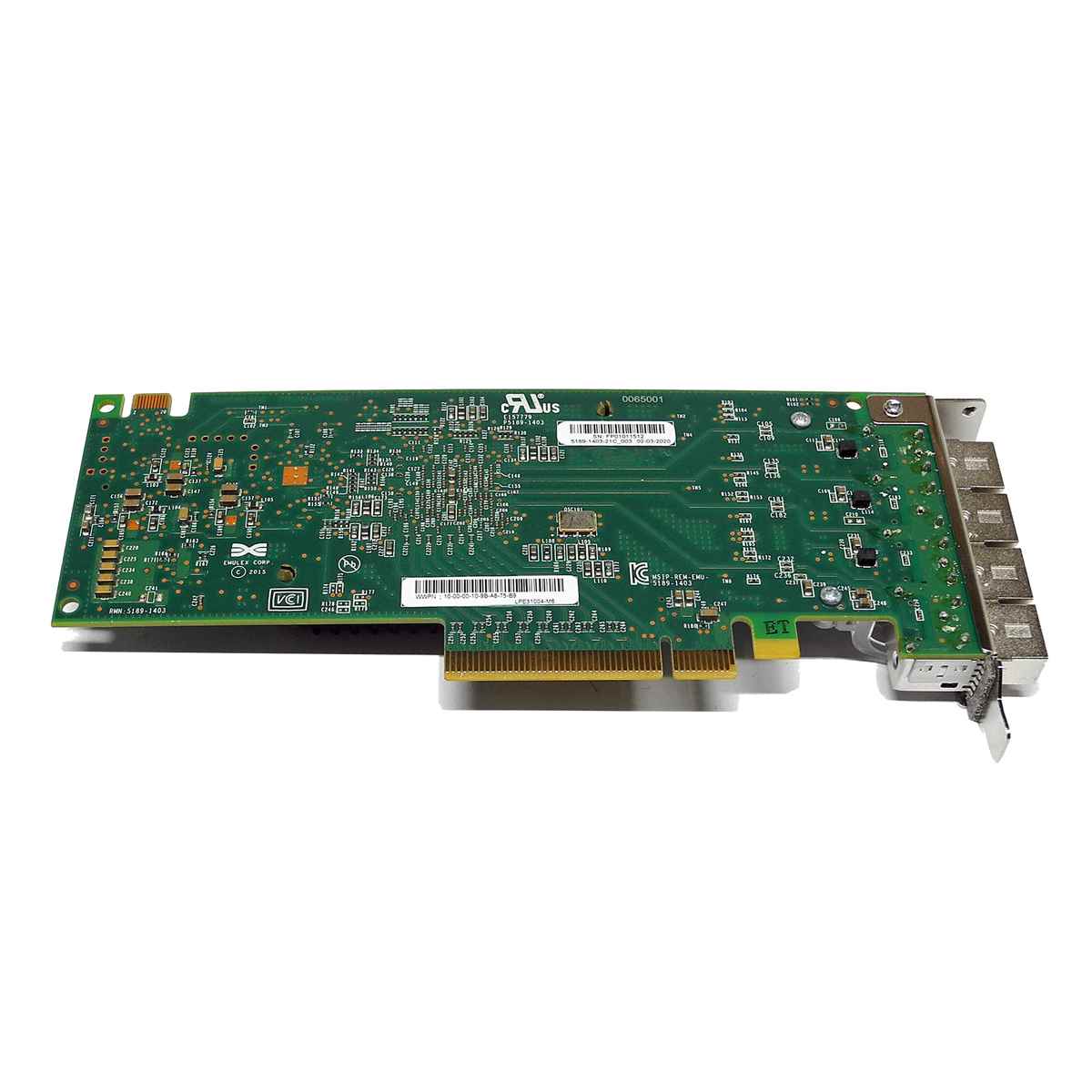 Emulex Gen 6 LPE31004-M6 Quad-Port 16Gb PCIe x8 3.0 LC SW Host Bus Adapter LP Emulex Gen 6 LPE31004-M6 Quad-Port 16Gb PCIe x8 3.0 LC SW Host Bus Adapter LP