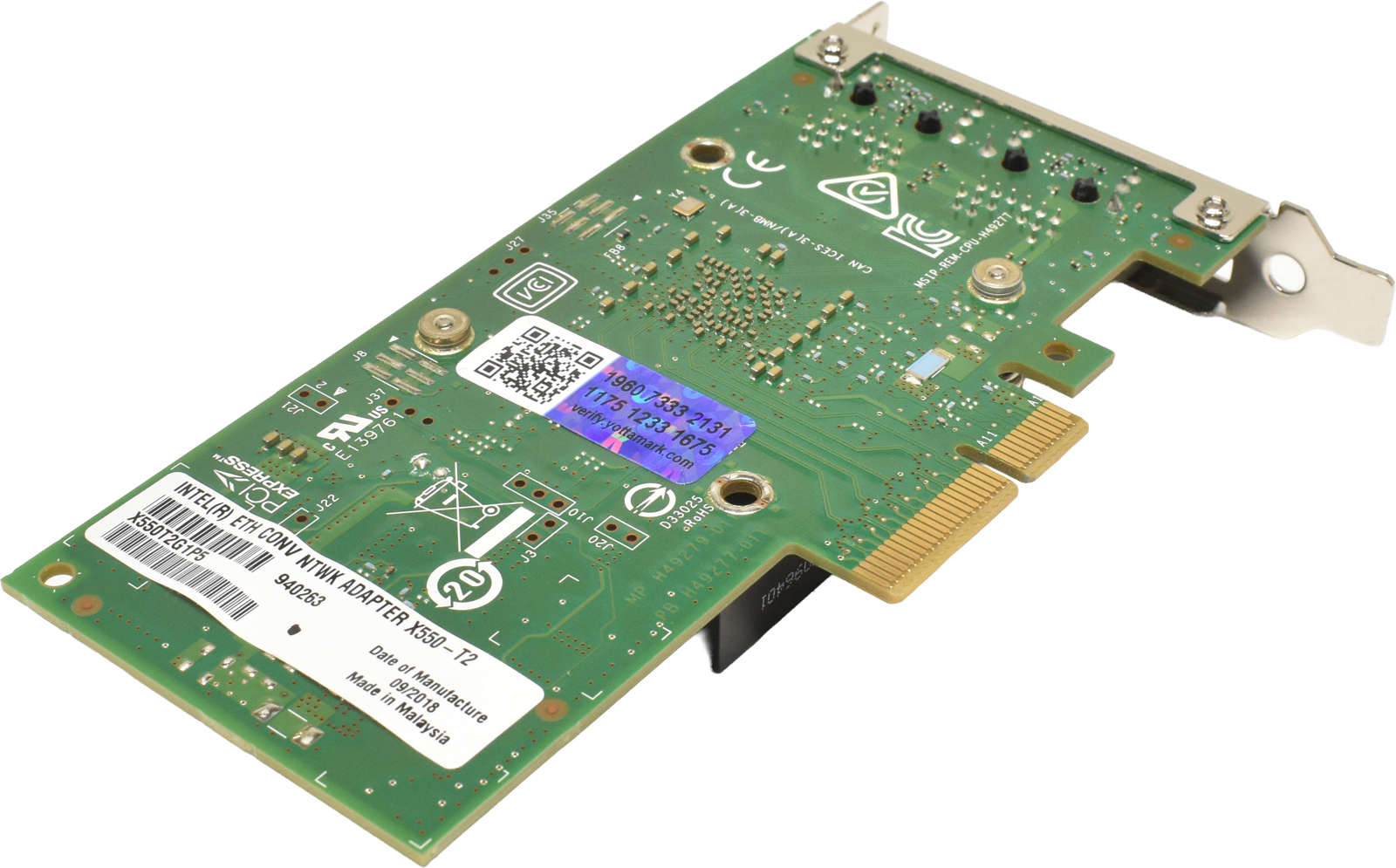 Intel-X550-T2-Dual-Port-10GbE-RJ45-PCIe-x8-Server-006.jpg Intel X550-T2 Dual-Port 10GbE RJ45 PCIe x8 Server Adapter X550T2G1P5 LP