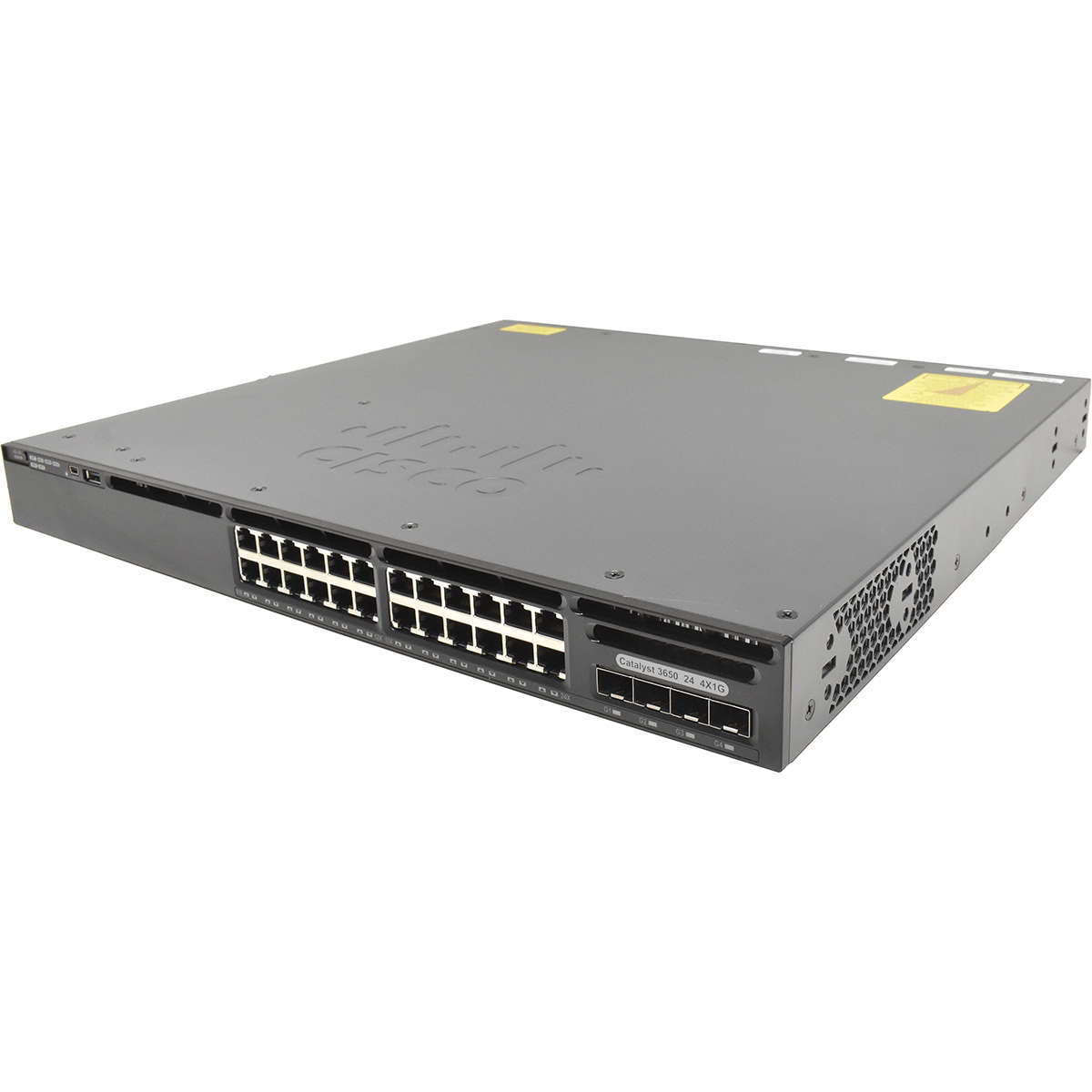 Cisco-Switch-Catalyst-WS-C3650-24TS-E-24-Ports-PoE-002.jpg Cisco Switch Catalyst WS-C3650-24TS-E 24-Ports PoE 1G 4-Ports 1G Uplink IP No OS No PSU No FAN 800-41246-03