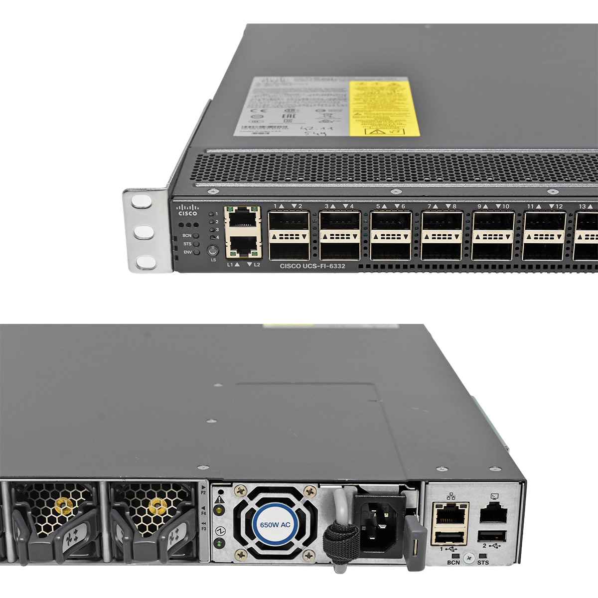 Cisco UCS-FI-6332 32-Port QSFP+ 40GE Switch +Rack Ears Cisco UCS-FI-6332 32-Port QSFP+ 40GE Switch +Rack Ears
