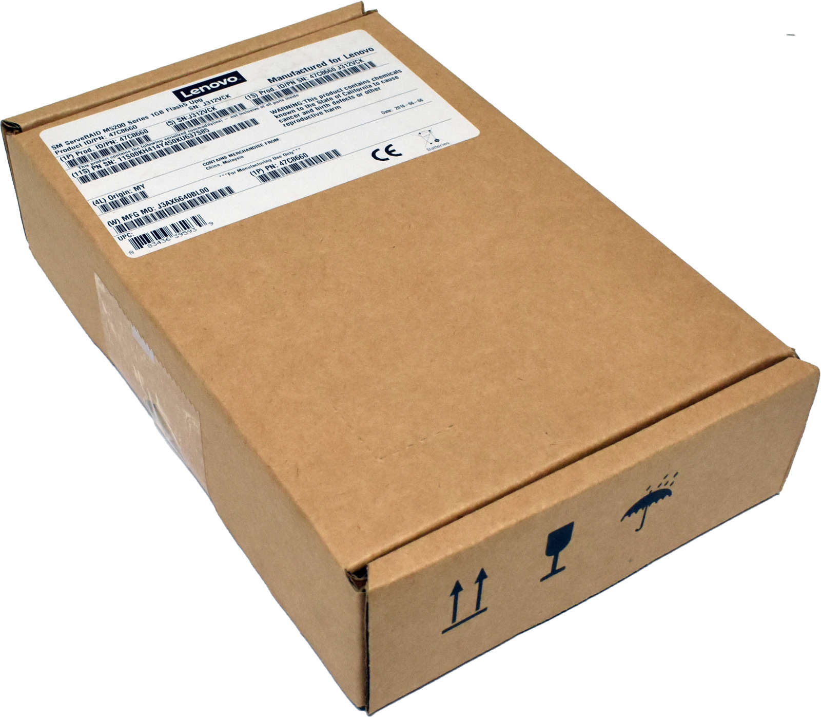 ServeRAID-M5200-Series-1GB-Flash-RAID-5-Upgrade-47-001.jpg ServeRAID M5200 Series 1GB Flash/RAID 5 Upgrade 47C8660 New Neu