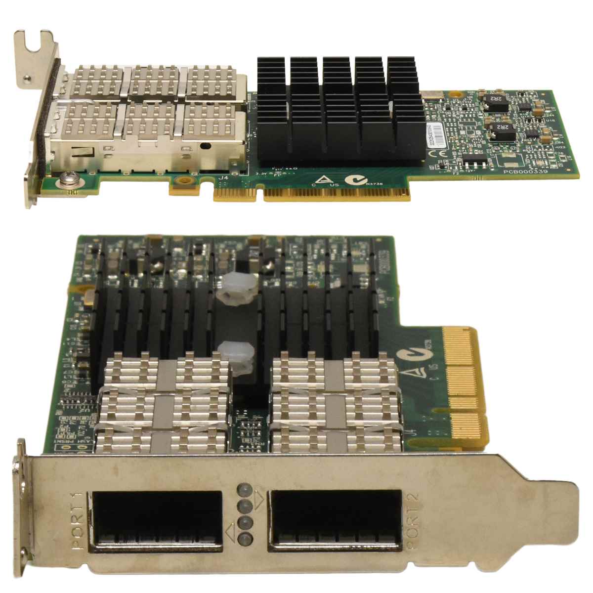 Oracle Mellanox CX354A ConnectX-3 FDR InfiniBand+ 40Gbs Dual Port PCIe x8 Netzwerkkarte LP Oracle Mellanox CX354A ConnectX-3 FDR InfiniBand+ 40Gbs Dual Port PCIe x8 Netzwerkkarte LP