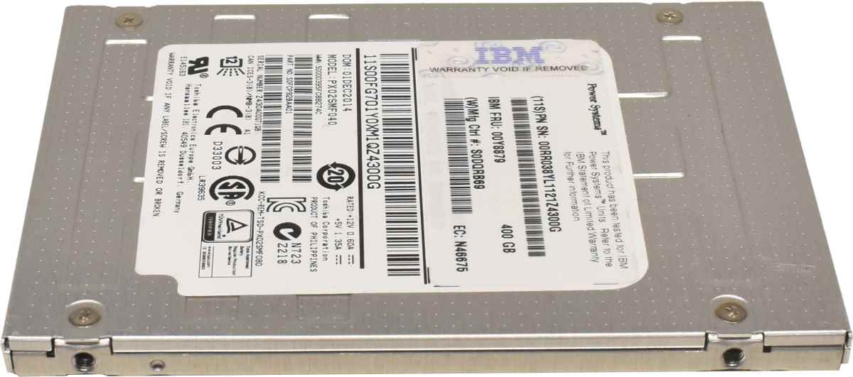 IBM Toshiba PX02SMF040 SDFCP92BAA01 400GB SAS 6Gb 2.5" SSD 00Y8879