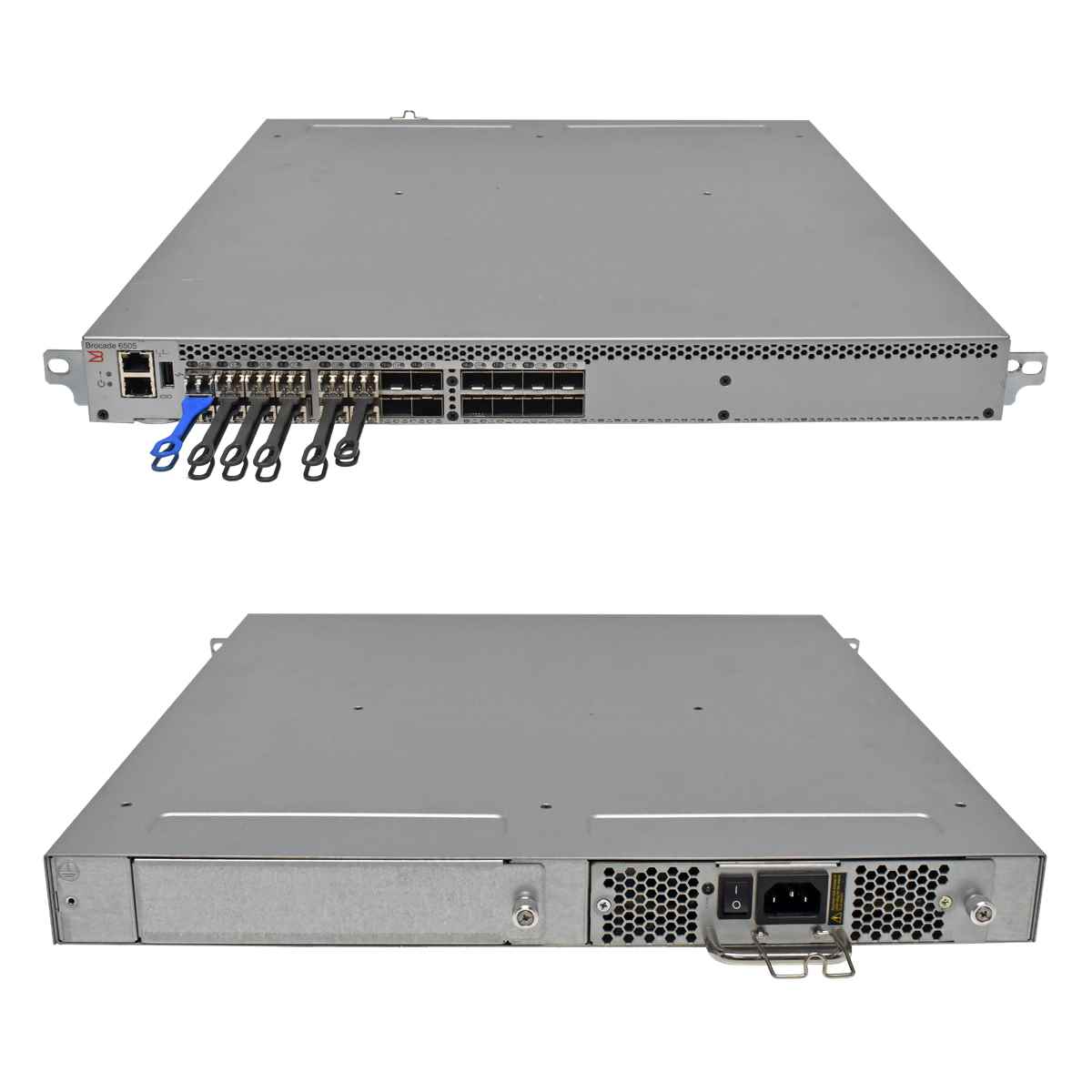 Brocade 6505 NA-6505-12-16G-MC-1R 80-1008310-03 SAN FC Switch 12 akt. Ports + 12x 16G mini GBICs Brocade 6505 NA-6505-12-16G-MC-1R 80-1008310-03 SAN FC Switch 12 akt. Ports + 12x 16G mini GBICs