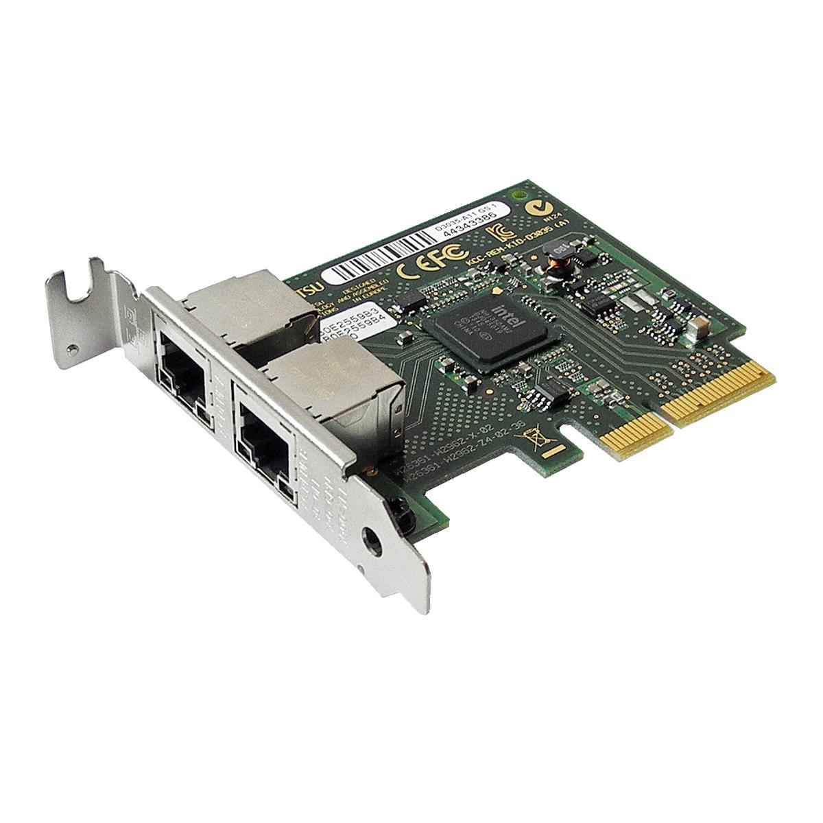 Fujitsu Primergy D3035-A11 GS1 Dual-Port PCIe x4 Gbit Ethernet Netzwerkkarte LP Fujitsu Primergy D3035-A11 GS1 Dual-Port PCIe x4 Gbit Ethernet Netzwerkkarte LP