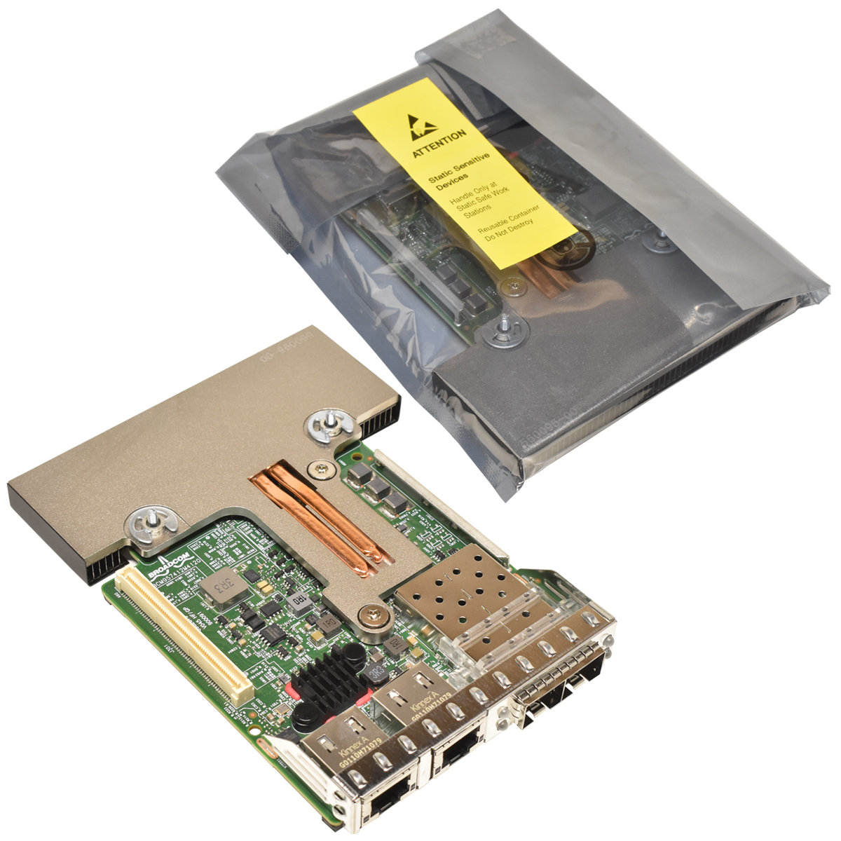 DELL 57412 0NWMNX Broadcom BCM957412M 2x SFP + 2-Port 10Gbps RJ45 Network Daughter Card NEW DELL 57412 0NWMNX Broadcom BCM957412M 2x SFP + 2-Port 10Gbps RJ45 Network Daughter Card NEW