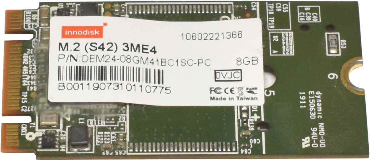 Innodisk SATA 3ME4 M.2 (S42) 8GB SSD Memory Card DEM24-08GM41BC1SC-PC Innodisk SATA 3ME4 M.2 (S42) 8GB SSD Memory Card DEM24-08GM41BC1SC-PC