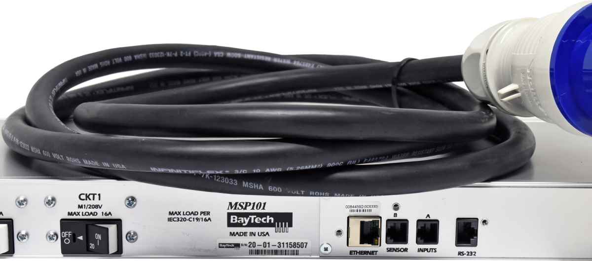 BayTech MSP101 Rack PDU Single-Phase 230V 32A 4x C19 16A