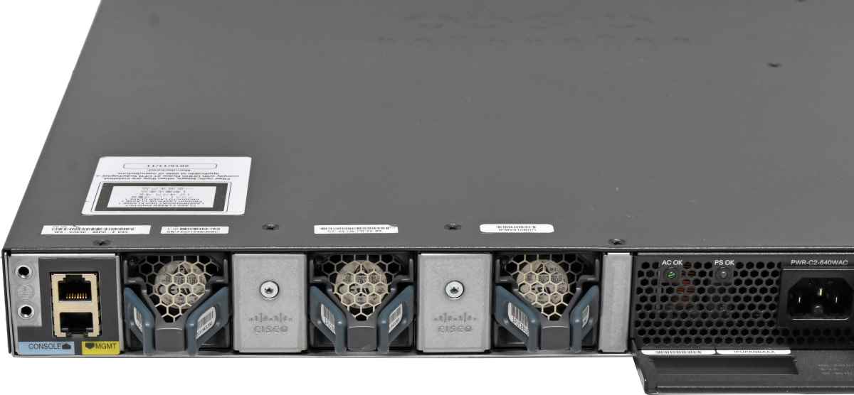 Cisco Catalyst WS-C3650-48PD 48-Port RJ-45 PoE+ GE Switch 2x 1G SFP 2x 10G SFP+ 1x PSU