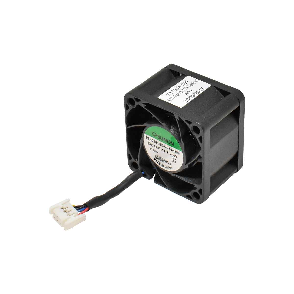 HP Sunon Fan Lüftermodul 717914-001 + Kabel 717888-001 für DL320E Gen8 Gen9 HP Sunon Fan Lüftermodul 717914-001 für DL320E Gen8 Gen9