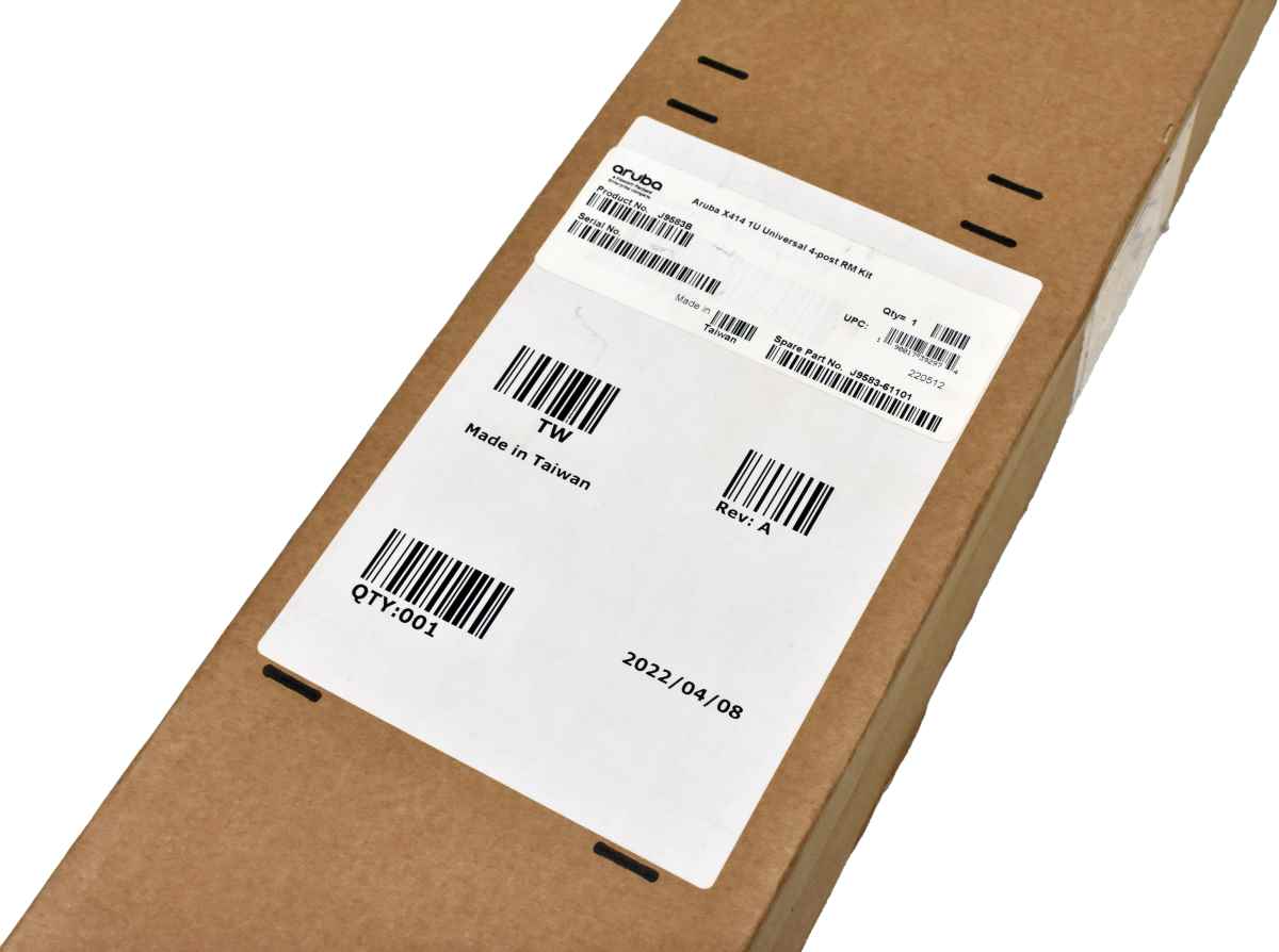 HP Aruba X414 1U Universal 4-post RM Kit Rack Rail Kit J9583B J9583-61101 NEW NEU HP Aruba X414 1U Universal 4-post RM Kit Rack Rail Kit J9583B J9583-61101 NEW NEU