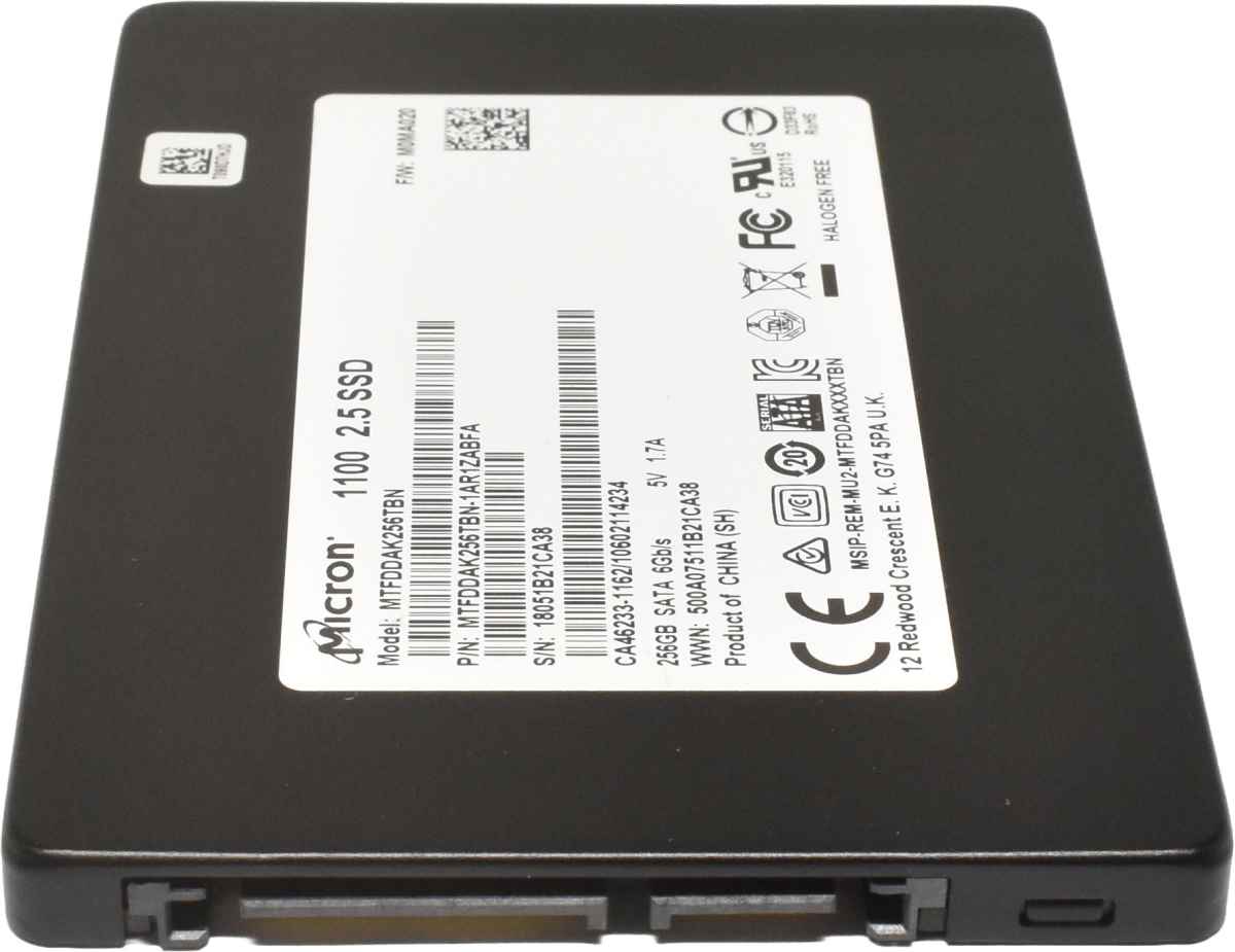 Micron 1100 Series 256GB 2.5" 6G SATA SSD MTFDDAK256TBN Micron 1100 Series 256GB 2.5" 6G SATA SSD MTFDDAK256TBN