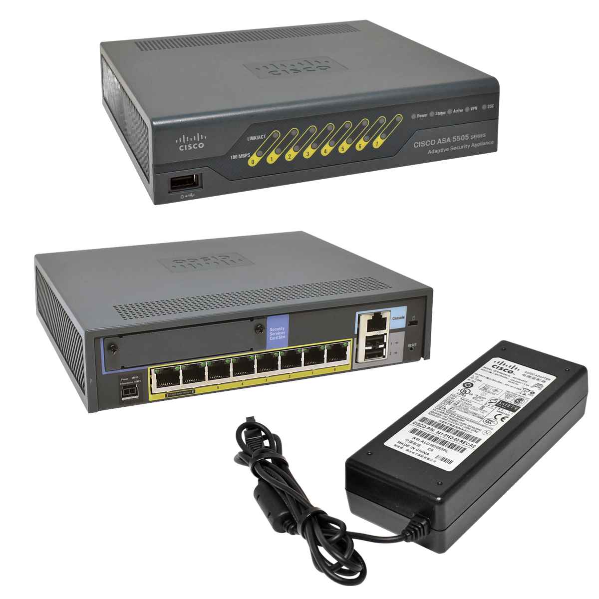 Cisco ASA 5505 47-18790-07 68-4003-03 8-Port Fast Ethernet Adaptive Security Appliance 2 x PoE + PSU Cisco ASA 5505 47-18790-07 68-4003-03 8-Port Fast Ethernet Adaptive Security Appliance 2 x PoE + PSU