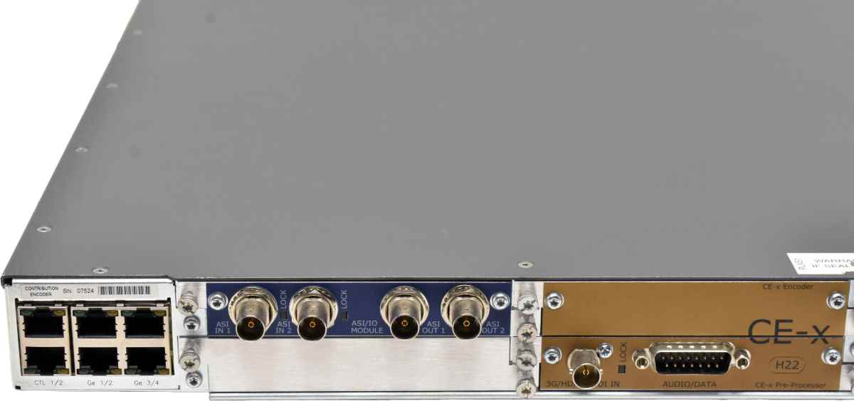 Ericcson Contribution Video Encoder 1U Series 11 Dual-PSU Version CE-CHASSIS-2AC +CE-x Encoder/Pre-Processor