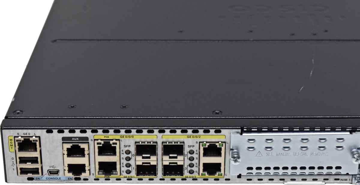 Cisco 4400 Series ISR4431/K9 GE Integrated Services Router +Rack Ears