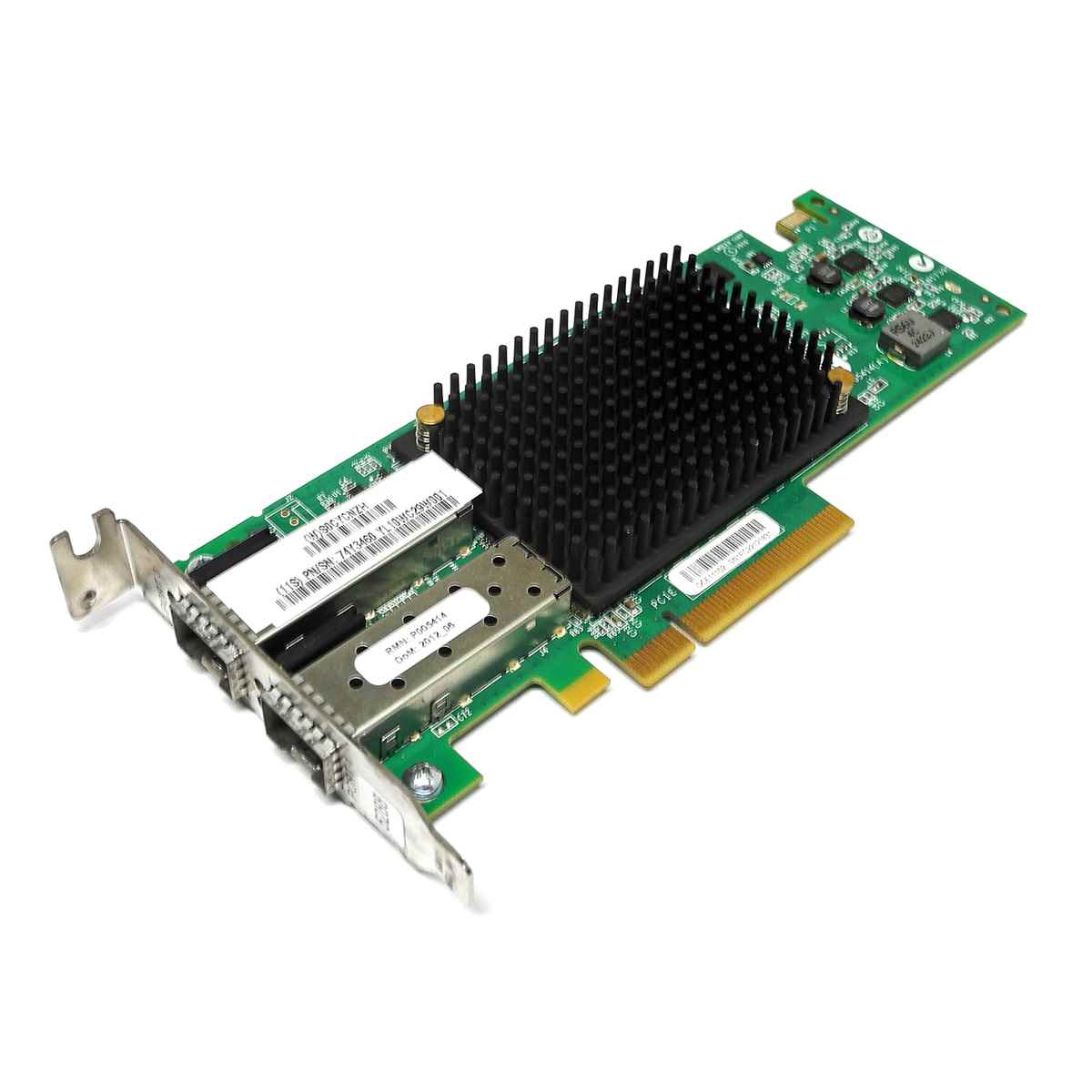 EMULEX OCE11102 IBM 74Y3460 Dual-Port 10GbE FC PCIe x8 Network Adapter LP