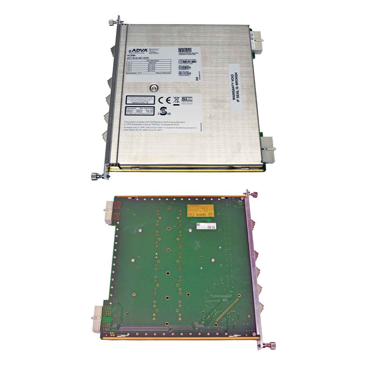 ADVA F7/4CSM-#C1510-#C1570 Quad-Port CWDM Channel Splitter Module for FSP 3000R7