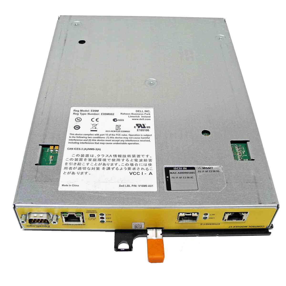 DELL E09M002 EqualLogic Control Module 17 für PS4110 Series iSCSI Array 0X3J14 DELL E09M002 EqualLogic Control Module 17 für PS4110 Series iSCSI Array 0X3J14