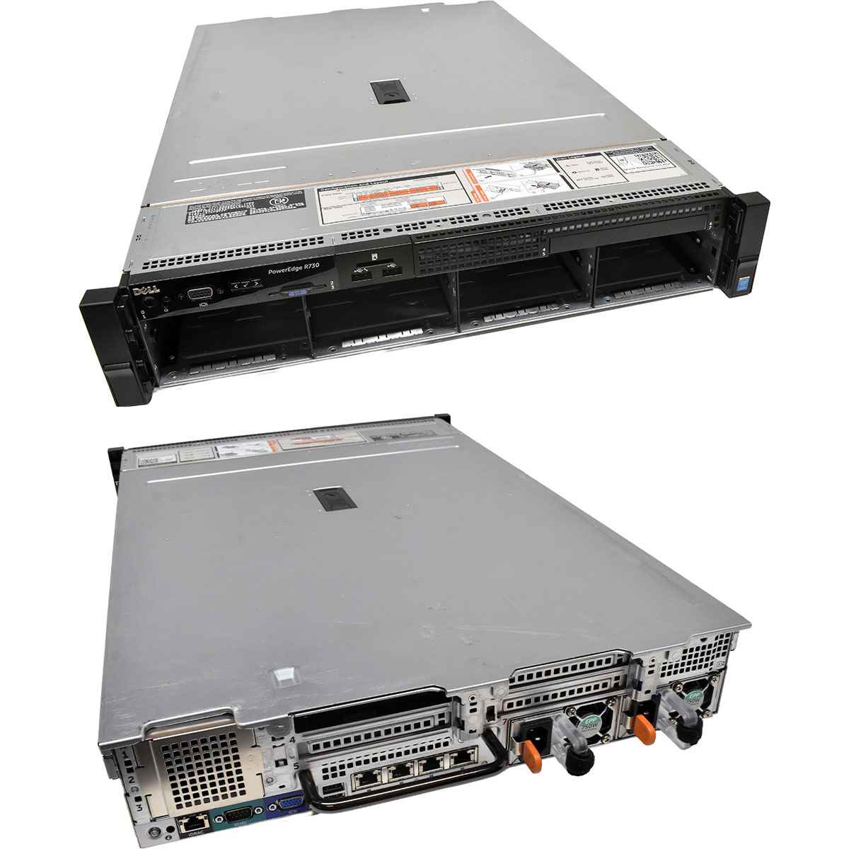 Dell PowerEdge R730 Rack Server 2U 0x CPU 2x Kühler 0x RAM 8x LFF 3.5" H730 mini
