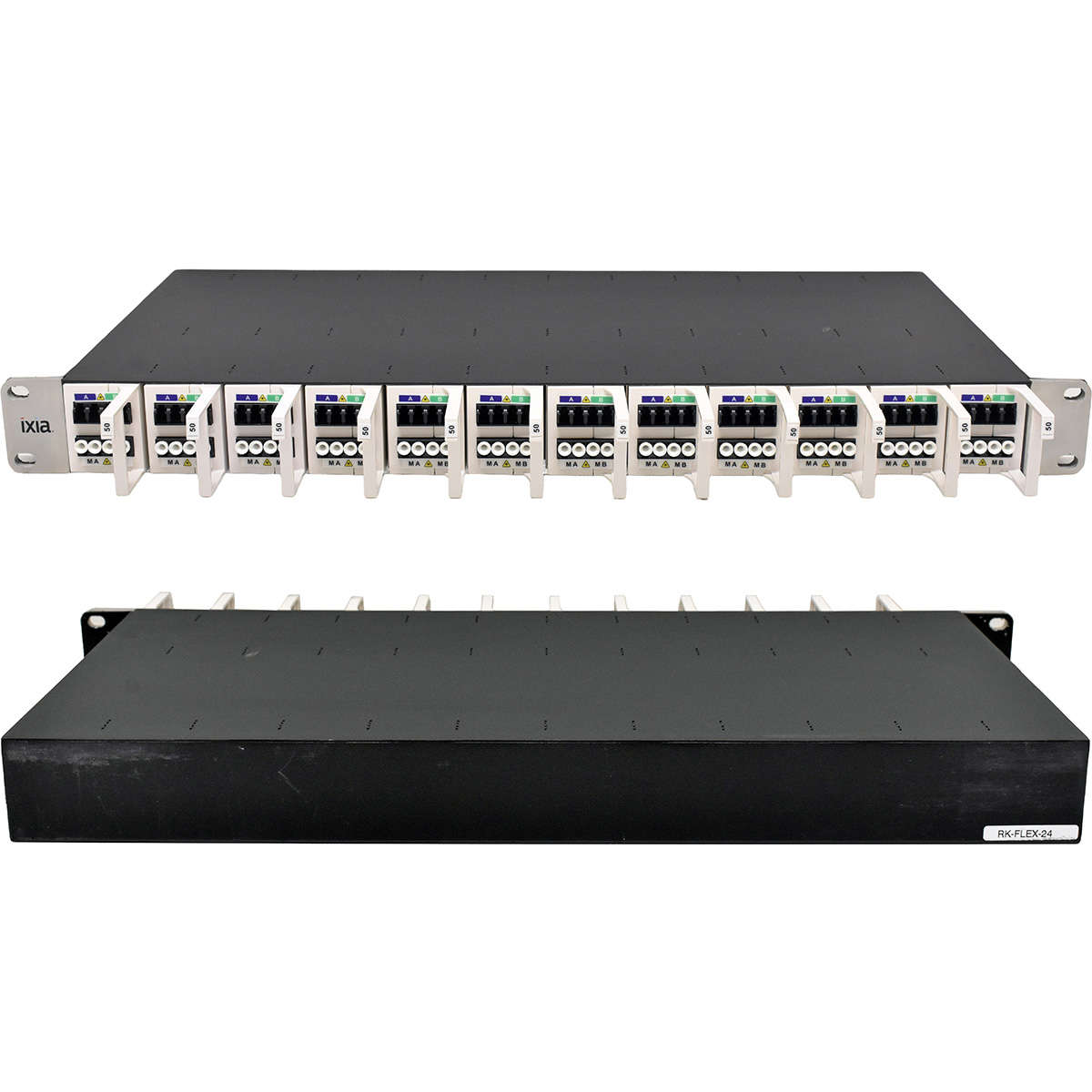 Ixia Assembly Rack RK-FLEX-24 12x Flex Tap Cisco BiDi TPX-40-SR-50-50-BD