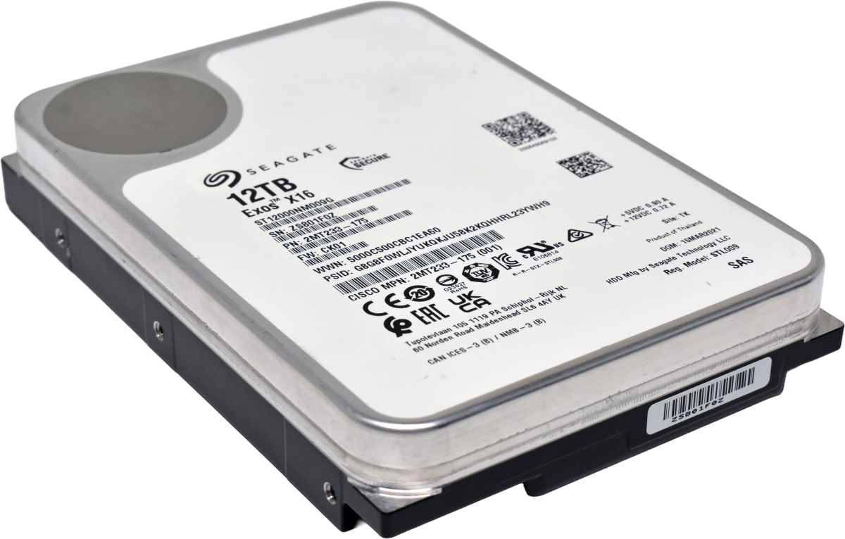 Seagate Exos X16 12TB 2MT233-175 ST12000NM009G 3,5" 7.2K 12G SAS HDD