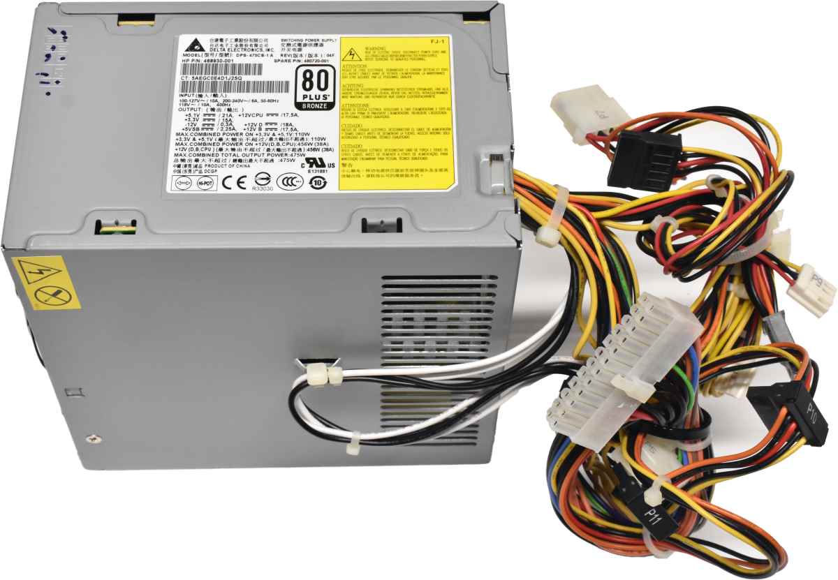 HP Z400 475W PSU Netzteil Delta DPS-475CB-1A A80 Plus Bronze 468930-001 480720-001 HP Z400 475W PSU Netzteil Delta DPS-475CB-1A A80 Plus Bronze 468930-001 480720-001