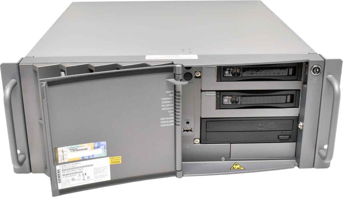 Siemens Simatic IPC847C Core i7-610E CPU 2,53GHz 8GB RAM DDR3 2x PSU 2x Caddy