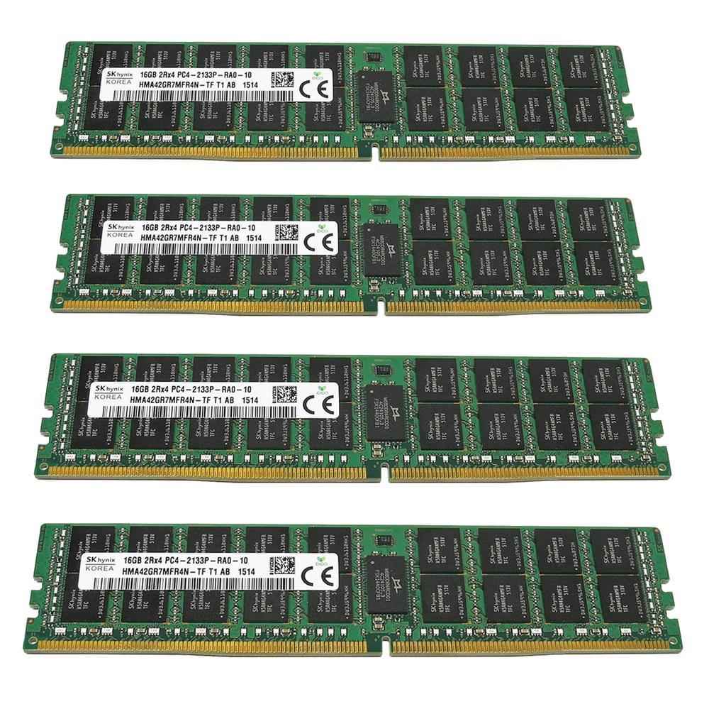 64 HP SKhynix 4x 16GB 2Rx4 PC4-2133P DDR4 RAM 752369-081 774172-001 64 HP SKhynix 4x 16GB 2Rx4 PC4-2133P DDR4 RAM 752369-081 774172-001
