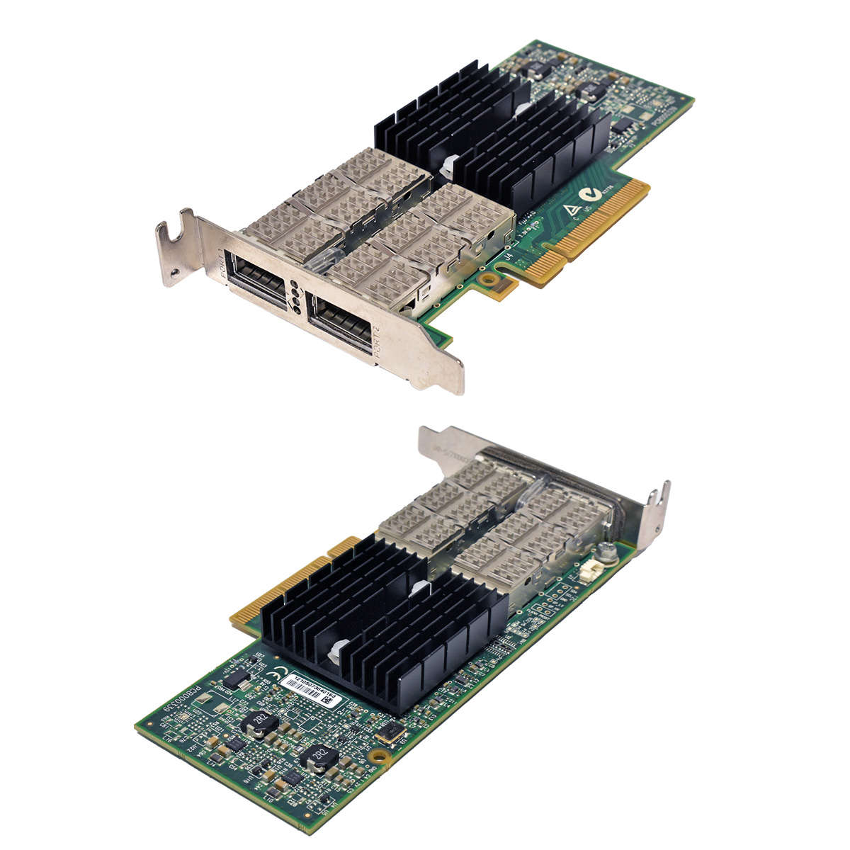 Fujitsu-CA05954-2102-A3C40136900-Dual-Port-FDR-54G-005.jpg Fujitsu CA05954-2102 A3C40136900 Dual-Port FDR 54G QSFP+ Infiniband HCA Network Adapter PCIe x8