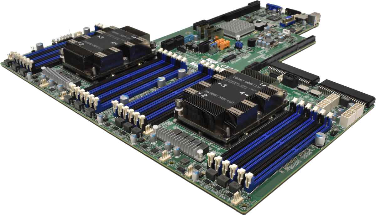 Supermicro ATX Mainboard X11DPU Rev:1.10 LGA 3647 Socket 2x Kühler