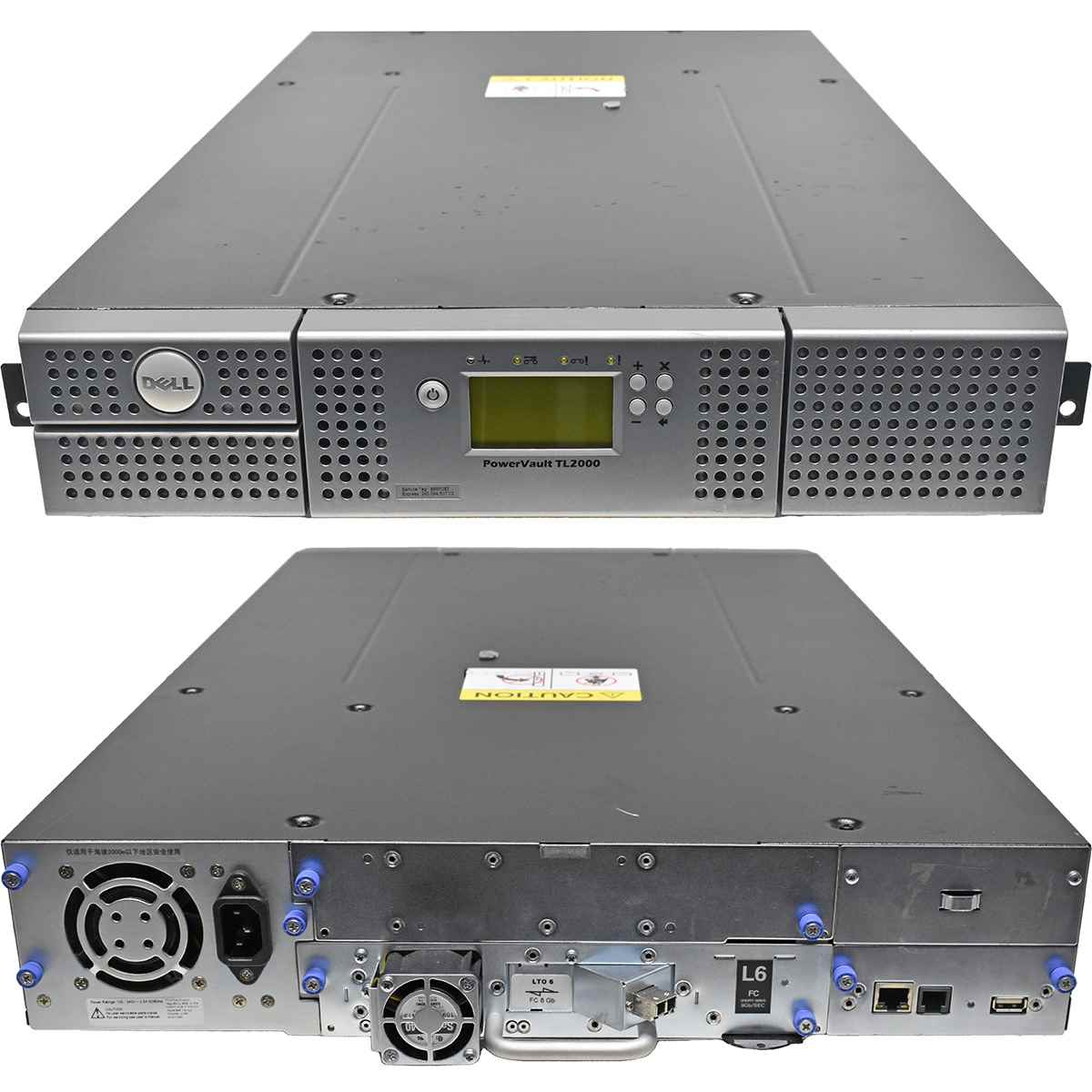 Dell PowerVault TL2000 2726305 24-Slot Tape Library 1x LTO-6 P35P1982 8G FC +Network Module Dell PowerVault TL2000 2726305 24-Slot Tape Library 1x LTO-6 P35P1982 8G FC +Network Module