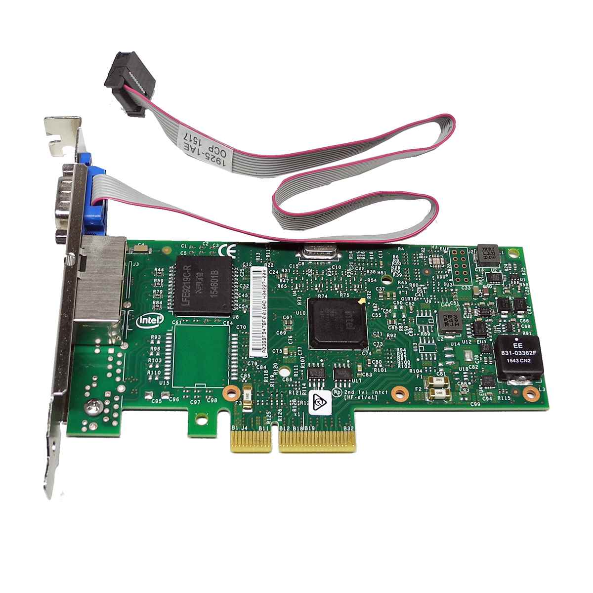 Intel I350-T2 Dual-Port Gigabit Ethernet + RS-232 Port PCIe x4 Server Adapter Intel I350-T2 Dual-Port Gigabit Ethernet + RS-232 Port PCIe x4 Server Adapter